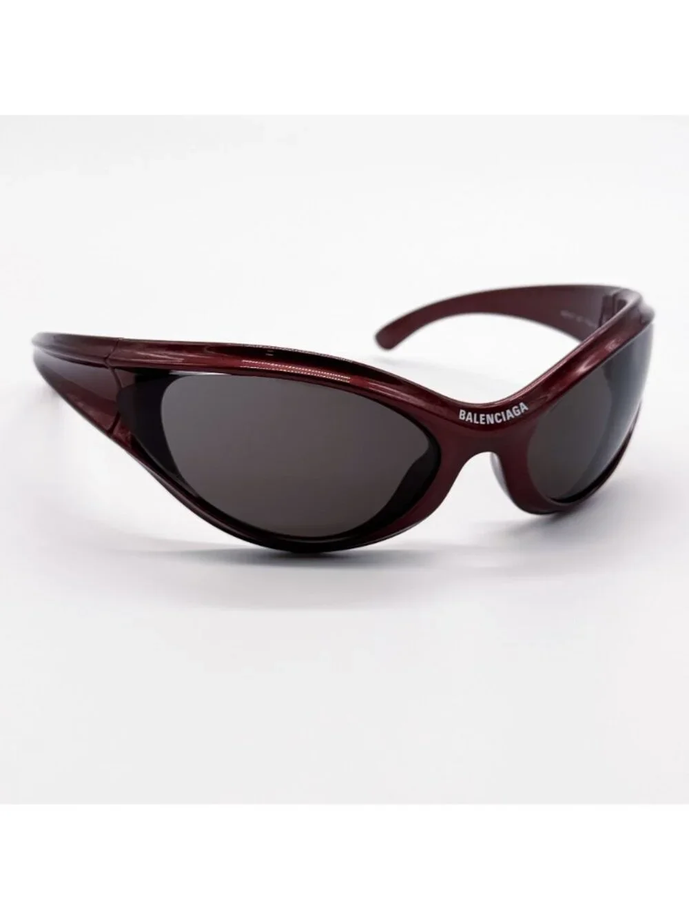 NEW BALENCIAGA BB0317S 002 SUNGLASSES BURGUNDY UNISEX EYEWEAR BALENCIAGA - Picture 4 of 9